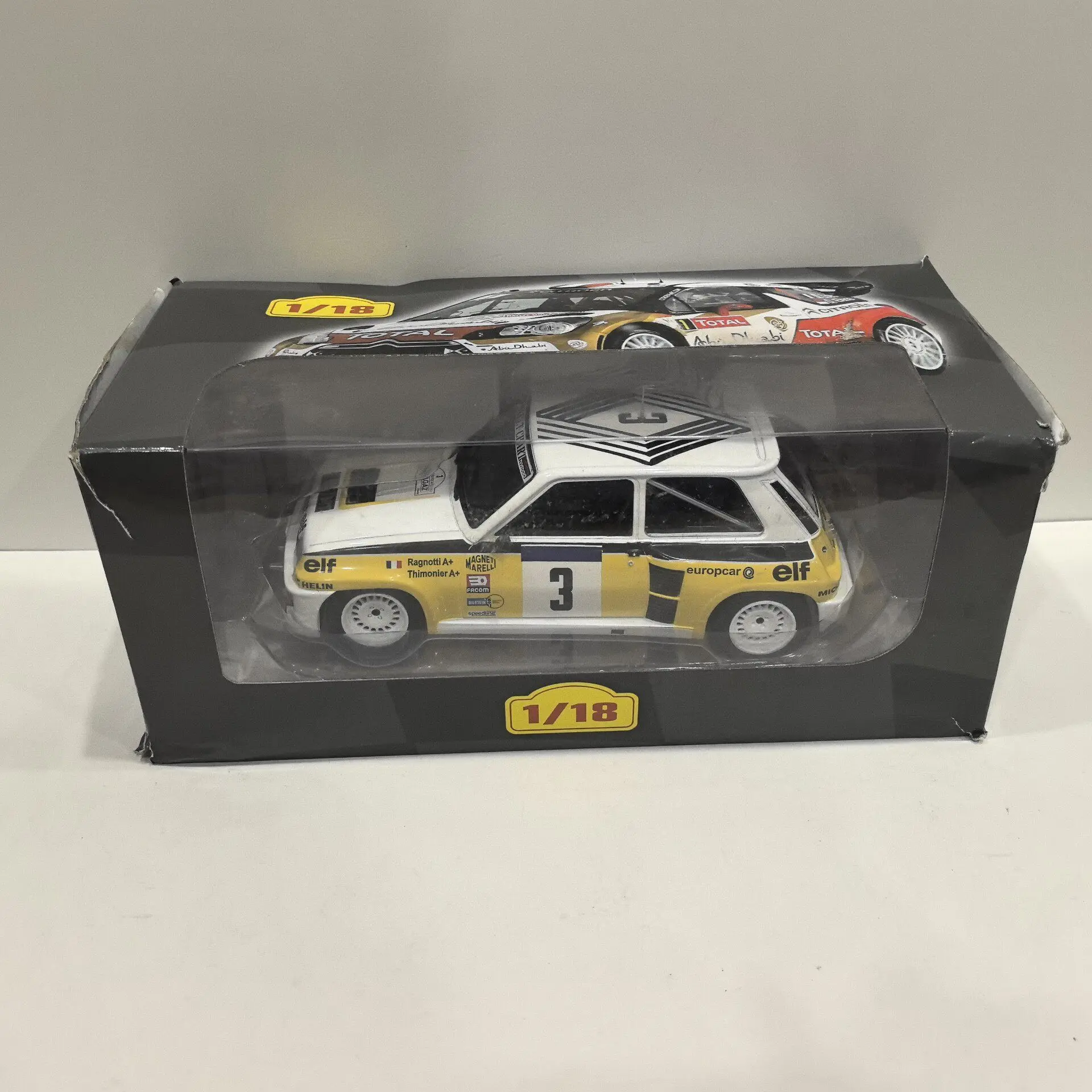 Missing A Tail Light Diecast IXO 1/18 Scale RENAULT 5 TURBO # 3 Racing F3 Alloy Car Model
Missing A Tail Light Diecast IXO 1/18 Scale RENAULT 5 TURBO # 3 Racing F3 Alloy Car Model