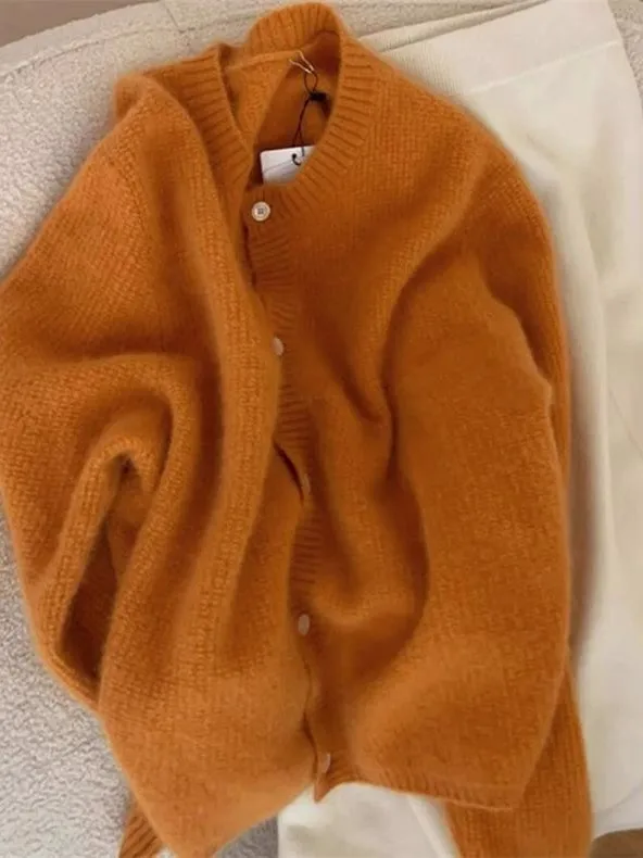 Вязаный кардиган унисекс Aosphere оранжевого цвета из мягкого плюшевого вельвета, размер 300 Pou, универсальный топ
Вязаный кардиган унисекс Aosphere оранжевого цвета из мягкого плюшевого вельвета, размер 300 Pou, универсальный топ