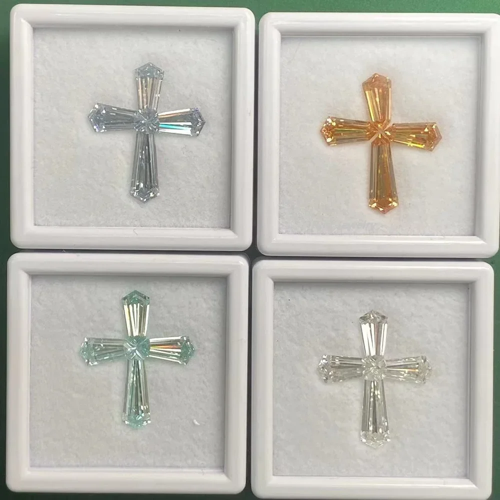 Ruif Cross Design 20x25 мм Муассанит, Свободный Камень VVS для роскошного изготовления подвесок
Ruif Cross Design 20x25 мм Муассанит, Свободный Камень VVS для роскошного изготовления подвесок
