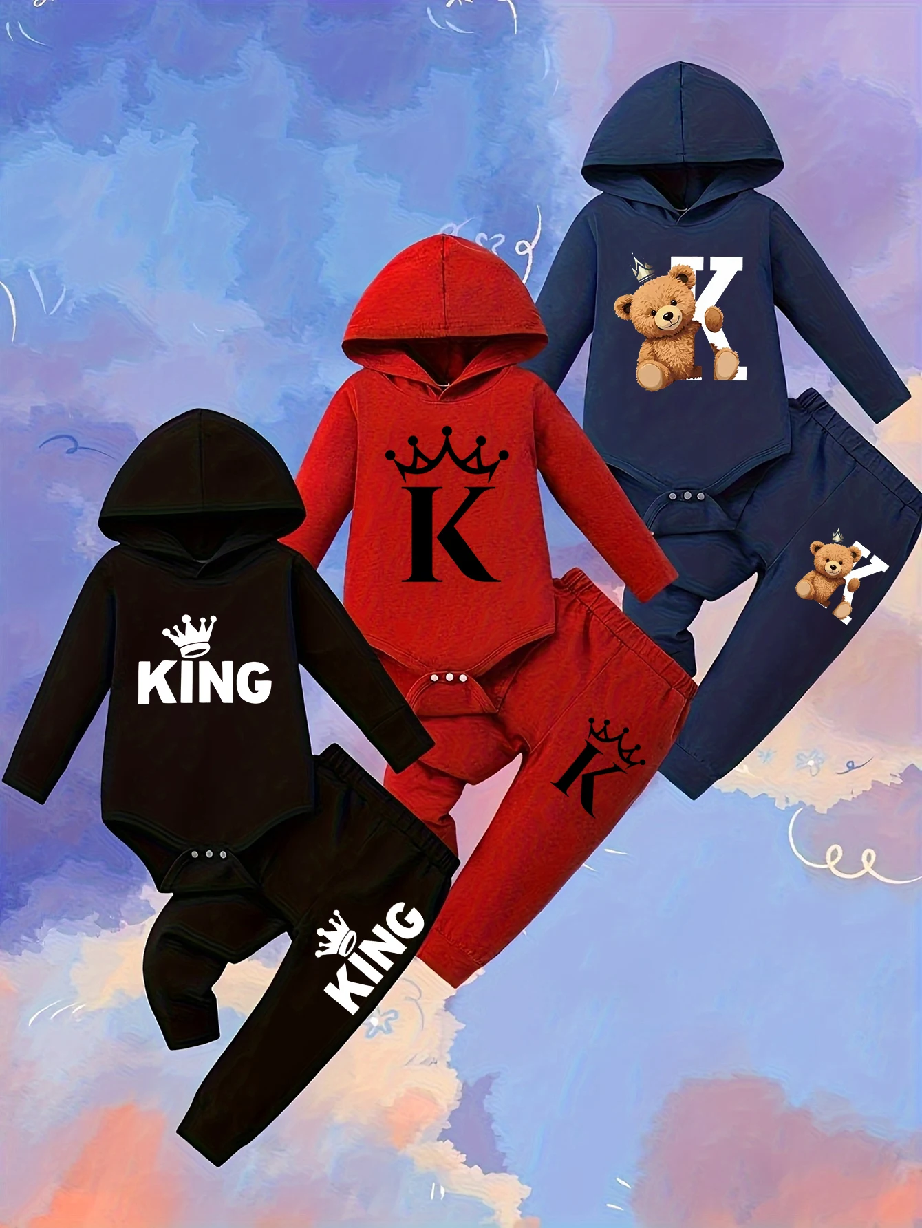 Children's Hoodie Sweatshirt Six-Piece Set Trendy Streetwear Letter Cartoon Print Loose Fit Comfortable Spring Autumn Winter
Children's Hoodie Sweatshirt Six-Piece Set Trendy Streetwear Letter Cartoon Print Loose Fit Comfortable Spring Autumn Winter