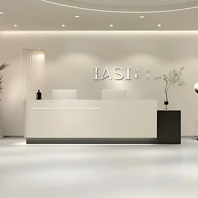 Luxury Reception Desk Beauty Institute Modern Coffee Shop Counter Reception Desk Hairdressing Comptoir Caisse Corner Furniture
Luxury Reception Desk Beauty Institute Modern Coffee Shop Counter Reception Desk Hairdressing Comptoir Caisse Corner Furniture