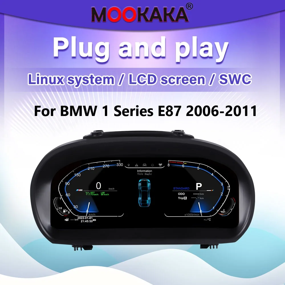 Car Digital Cluster For BMW 1 Series E87 2006-2011 Virtual Cockpit LCD Dashboard Instrument Panel Speedometer Screen Accessories
Car Digital Cluster For BMW 1 Series E87 2006-2011 Virtual Cockpit LCD Dashboard Instrument Panel Speedometer Screen Accessories