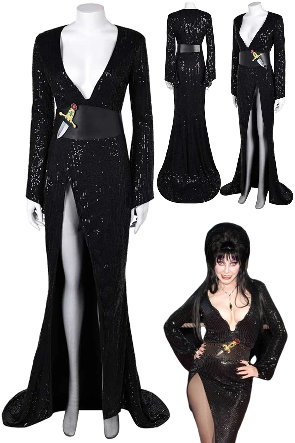 Fantasia Elvila Cosplay Sexy Sequin Dress Movie Dark Mistress Disfraz Costume Women Fantasy Halloween Carnival Party Clothes
Fantasia Elvila Cosplay Sexy Sequin Dress Movie Dark Mistress Disfraz Costume Women Fantasy Halloween Carnival Party Clothes