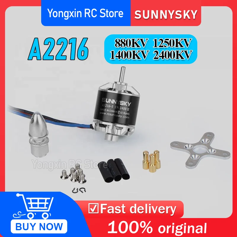 Hot Sales Sunnysky A2216 Kv880 Kv1250 Kv1400 Kv2400 Brushless Motor for Fixed Wing Beginner
Hot Sales Sunnysky A2216 Kv880 Kv1250 Kv1400 Kv2400 Brushless Motor for Fixed Wing Beginner