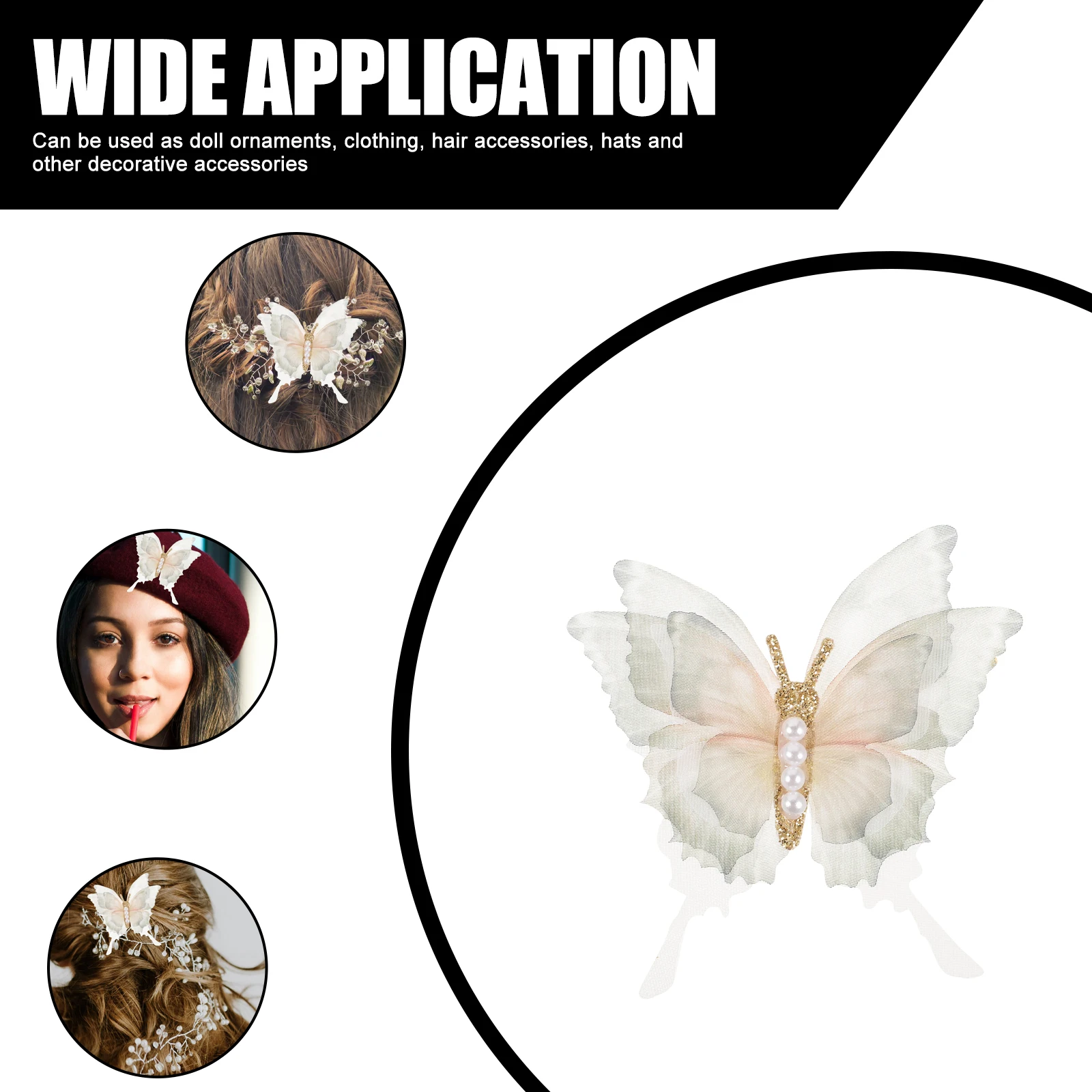 10pcs Simulated Fabric Butterfly Hair Accessories 5 5cm Compact DIY Supplies H crafted Hair Clip Decor Sewing Materials
10pcs Simulated Fabric Butterfly Hair Accessories 5 5cm Compact DIY Supplies H crafted Hair Clip Decor Sewing Materials