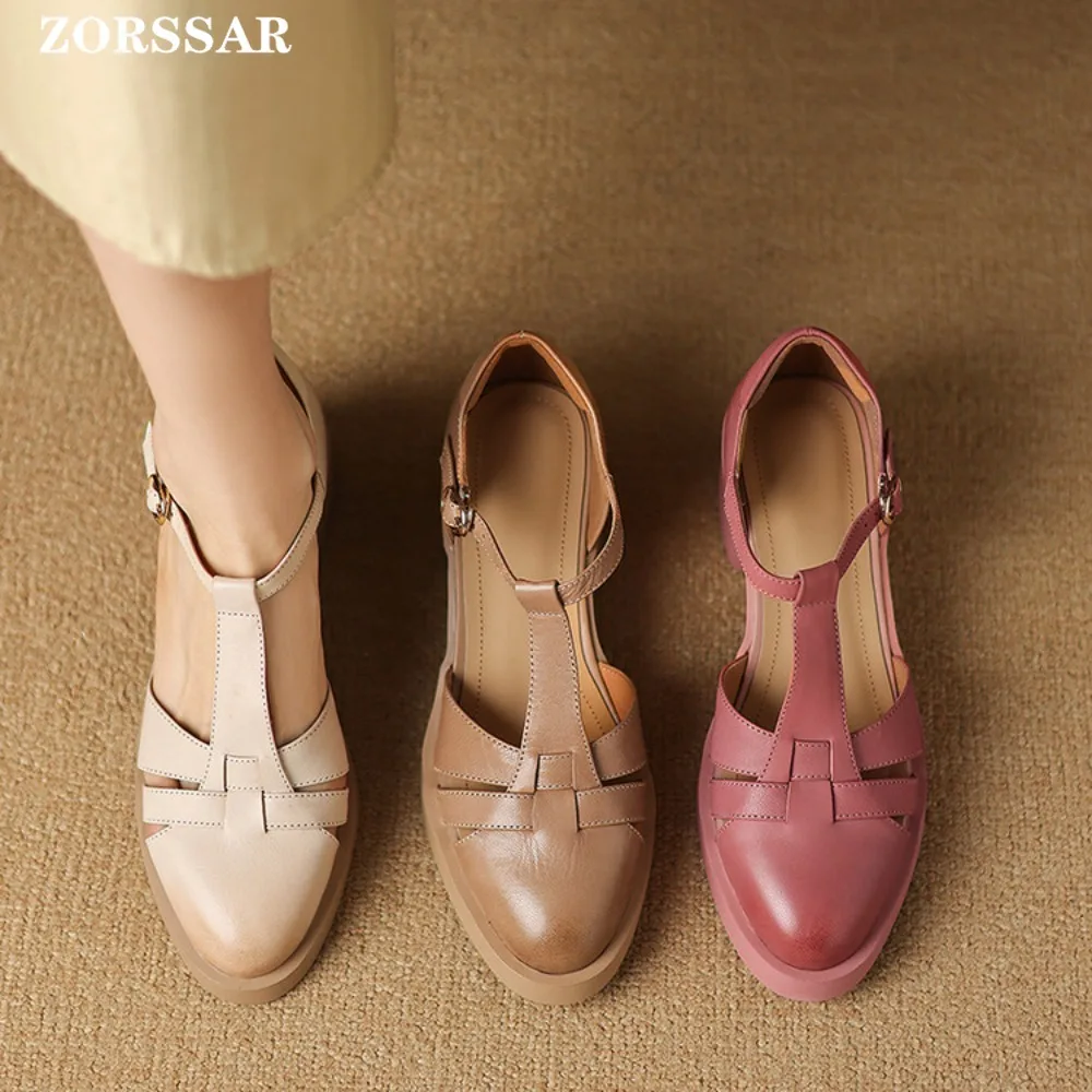 2025 Summer Pointed Toe High Heels Sandals Square Heel T-Strap Medium Heel Genuine Leather Female Summer Sexy Female Sandals
2025 Summer Pointed Toe High Heels Sandals Square Heel T-Strap Medium Heel Genuine Leather Female Summer Sexy Female Sandals