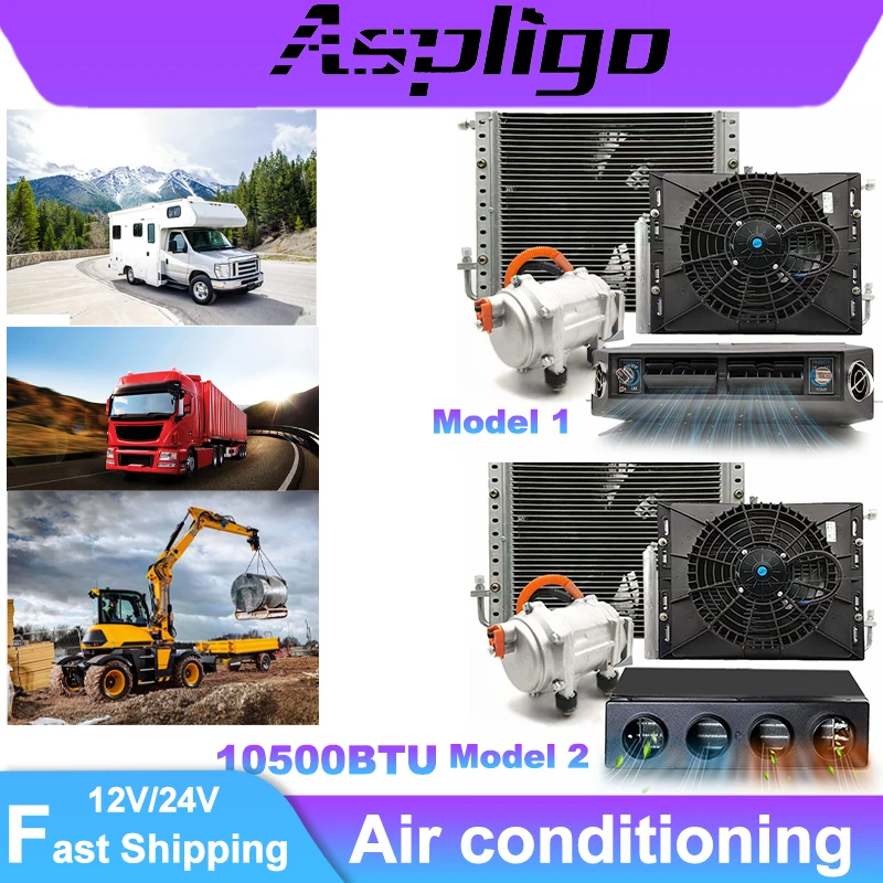 10500BTU 12V/24V Electric Car Air Conditioner - Under Dash AC & Heater for Trucks Campers, Motorhomes | Fast Cooling & Heating
10500BTU 12V/24V Electric Car Air Conditioner - Under Dash AC & Heater for Trucks Campers, Motorhomes | Fast Cooling & Heating