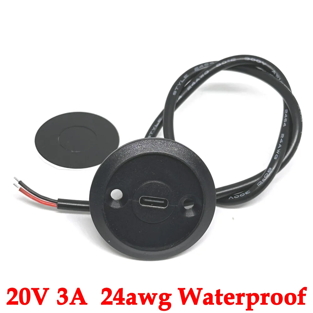 2Pin 20V 3A USB Female Connector Panel Mount Jack TYPE-C Charging Port of Solder Wire Type Socket With screw holes fixing Plate
2Pin 20V 3A USB Female Connector Panel Mount Jack TYPE-C Charging Port of Solder Wire Type Socket With screw holes fixing Plate
