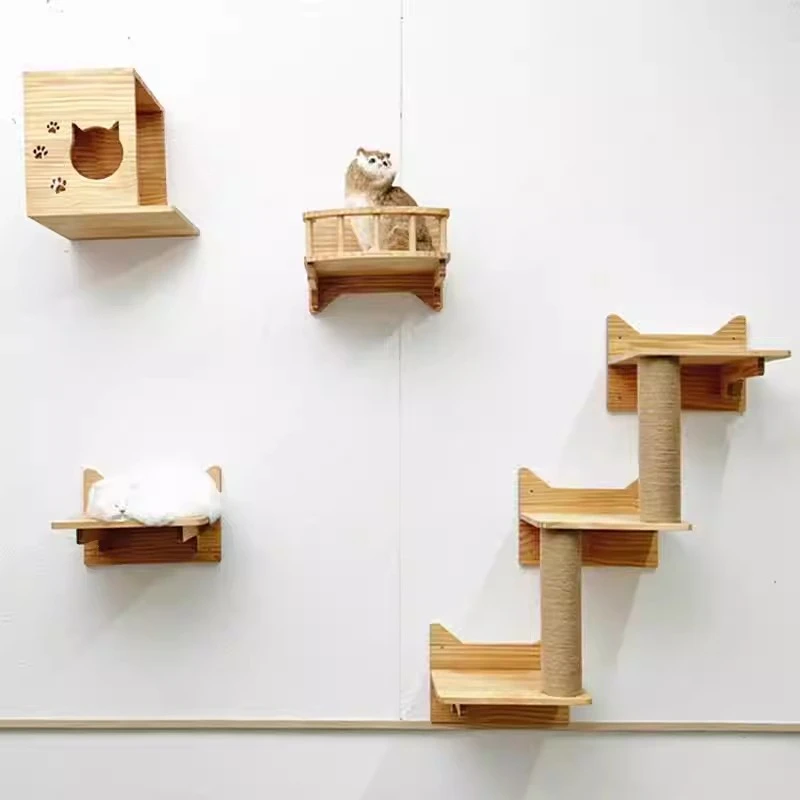 Wall-mounted cat climbing frame, cat suspension bridge corridor jumping platform wall-mounted cat nest
Wall-mounted cat climbing frame, cat suspension bridge corridor jumping platform wall-mounted cat nest