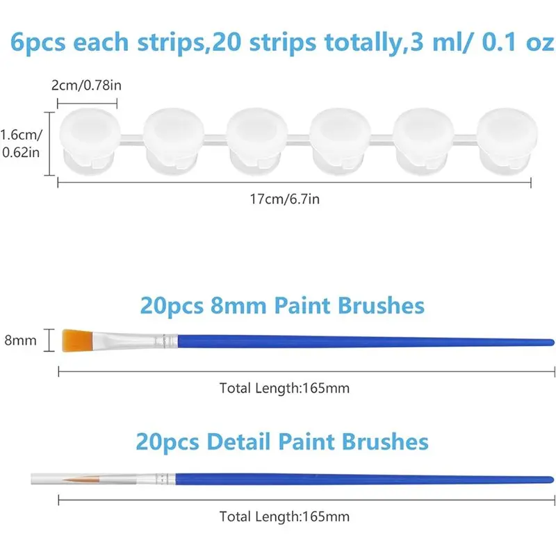 Art Festivals For Classrooms School Paintings 20 Strips 120 Pots Empty Paint Pots Strips With Lid(3 Ml/0.1 Oz)
Art Festivals For Classrooms School Paintings 20 Strips 120 Pots Empty Paint Pots Strips With Lid(3 Ml/0.1 Oz)