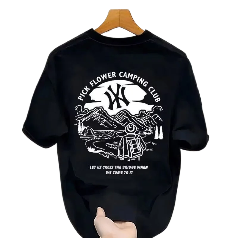 Summer trendy brand short-sleeved INS 100% pure cotton summer new men's printed T-shirt Round neck fashionable top T-shirt
Summer trendy brand short-sleeved INS 100% pure cotton summer new men's printed T-shirt Round neck fashionable top T-shirt