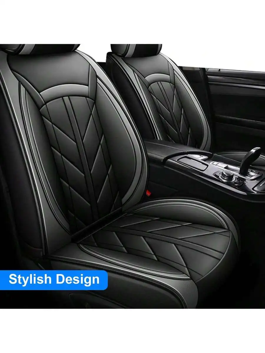 5pcs Universal Car Seat Covers Faux Leather Waterproof Airbag Compatible Full Set For Sedans SUVs Hatchbacks
5pcs Universal Car Seat Covers Faux Leather Waterproof Airbag Compatible Full Set For Sedans SUVs Hatchbacks