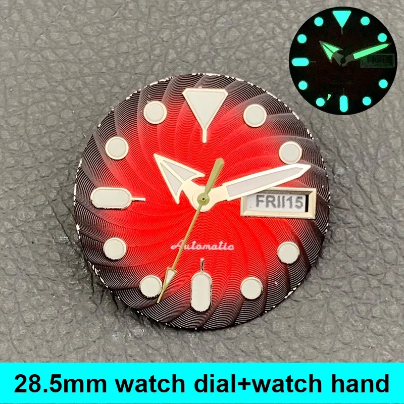 28.5mm Watch Dial with Watch Hand Combination Fit NH35 7S 4R Movement for SKX007 SRPD Turtle Abalone Tuna Canne Men Diving Watch
28.5mm Watch Dial with Watch Hand Combination Fit NH35 7S 4R Movement for SKX007 SRPD Turtle Abalone Tuna Canne Men Diving Watch