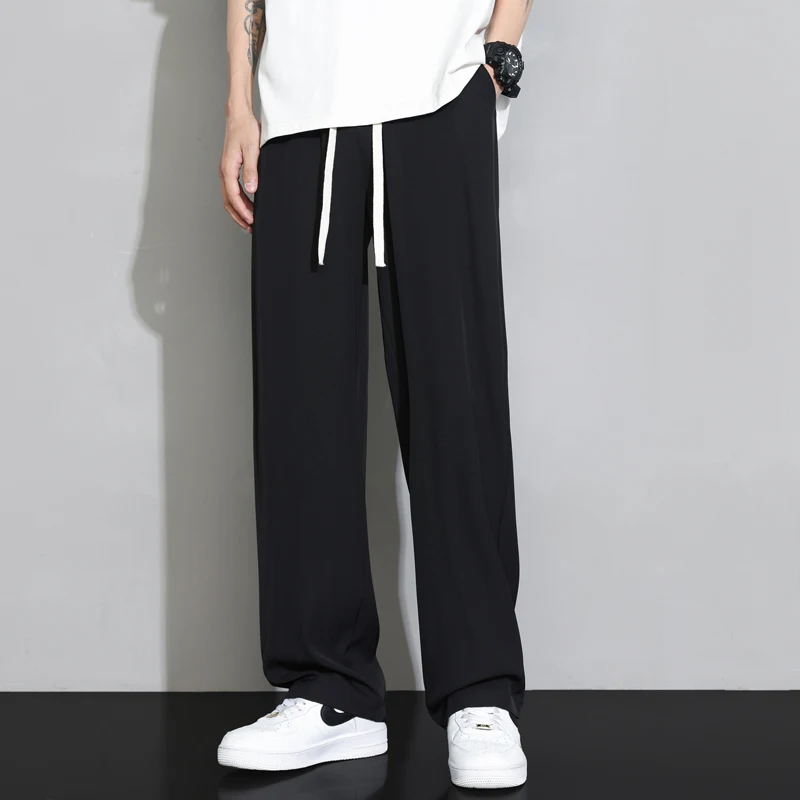 Ice Silk Straight Pants Casual Fashion Youth Loose Long Pants Men's Pants High Quality Fabric Skin Friendly Comfortable Pants
Ice Silk Straight Pants Casual Fashion Youth Loose Long Pants Men's Pants High Quality Fabric Skin Friendly Comfortable Pants