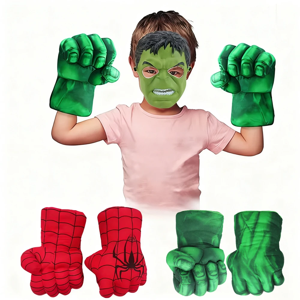 Hulk Smash Fist Gloves with Spider-Man Design - Giant Plush Boxing Toys & Superhero Fans Gift With Superhero Design
Hulk Smash Fist Gloves with Spider-Man Design - Giant Plush Boxing Toys & Superhero Fans Gift With Superhero Design
