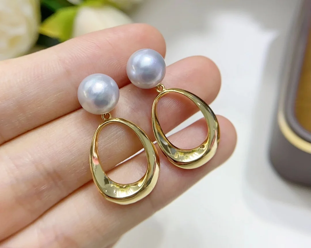 JCY Fine Jewelry 925 Sterling Silver Round 10-11mm Nature Fresh Water White Pearls Drop Dangle Earrings Present
JCY Fine Jewelry 925 Sterling Silver Round 10-11mm Nature Fresh Water White Pearls Drop Dangle Earrings Present