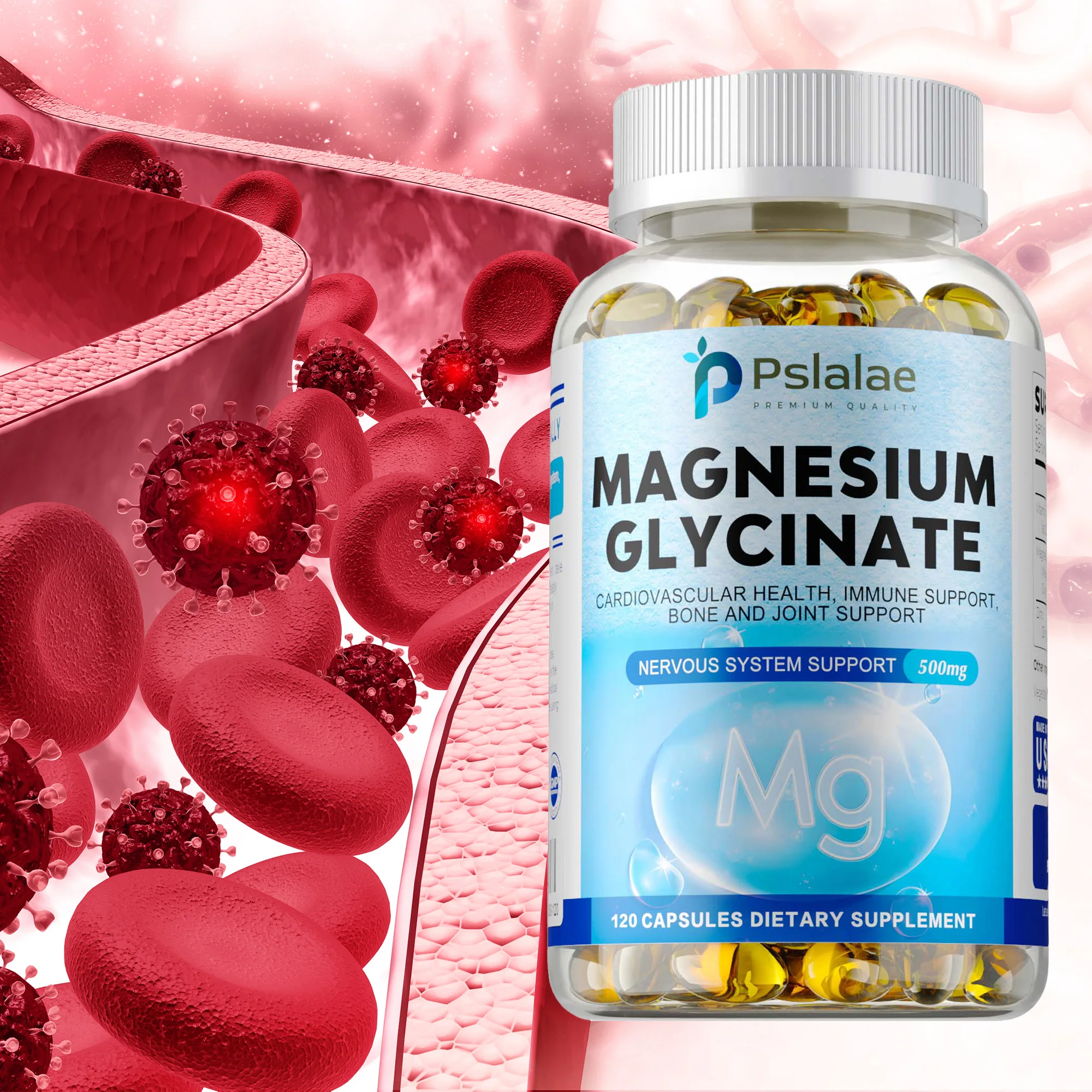 Magnesium Glycinate - For Deep Sleep, Relaxation,Reduce Anxiety,Promote Brain Nerve Health,Support Joint, Bone and Muscle Health
Magnesium Glycinate - For Deep Sleep, Relaxation,Reduce Anxiety,Promote Brain Nerve Health,Support Joint, Bone and Muscle Health