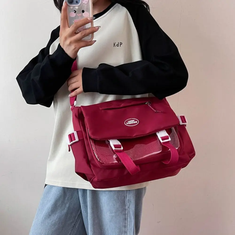 Модная однотонная прозрачная сумка Itabag из ПВХ, нейлонового холста, сумка через плечо, Harajuku, кукла, дисплей, студенческая школьная сумка, рабочая сумка
Модная однотонная прозрачная сумка Itabag из ПВХ, нейлонового холста, сумка через плечо, Harajuku, кукла, дисплей, студенческая школьная сумка, рабочая сумка
