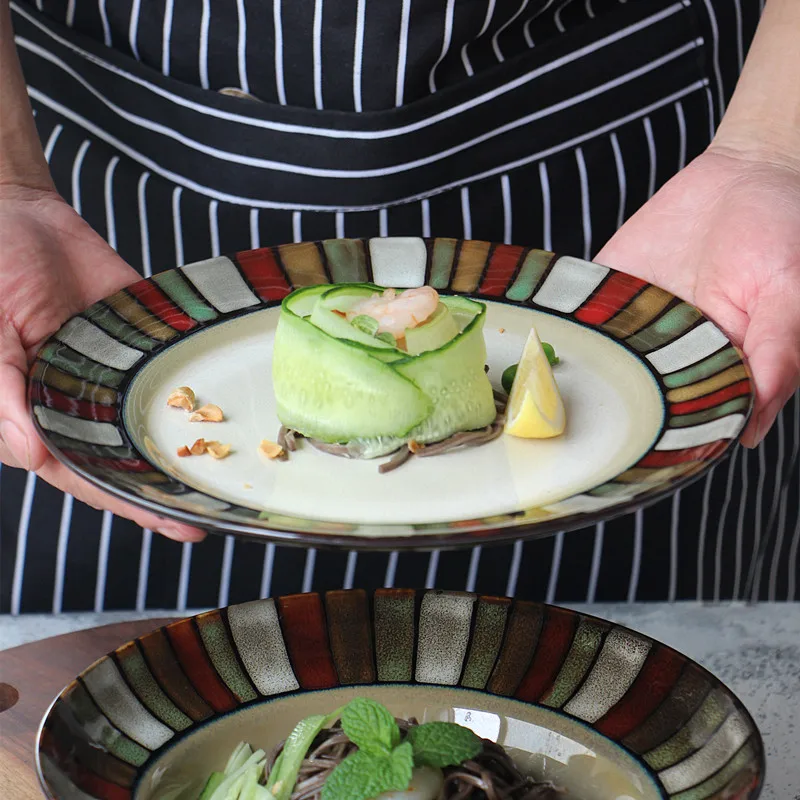 American Style Glazed Underware Porcelain Noodle Bowl Straw Hat Shape Soup Bowl Salad Bowl Classic Checkered Plate
American Style Glazed Underware Porcelain Noodle Bowl Straw Hat Shape Soup Bowl Salad Bowl Classic Checkered Plate