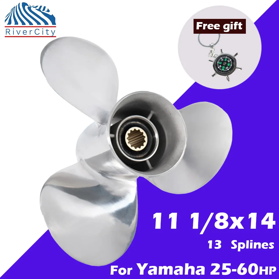 11 подвесных пропеллеров 1/8x14, 13 зубов для Yamaha 25-60 л.с., OEM663-45958-01-EL, корабль морского двигателя, нержавеющая сталь, 3 лопасти
11 подвесных пропеллеров 1/8x14, 13 зубов для Yamaha 25-60 л.с., OEM663-45958-01-EL, корабль морского двигателя, нержавеющая сталь, 3 лопасти