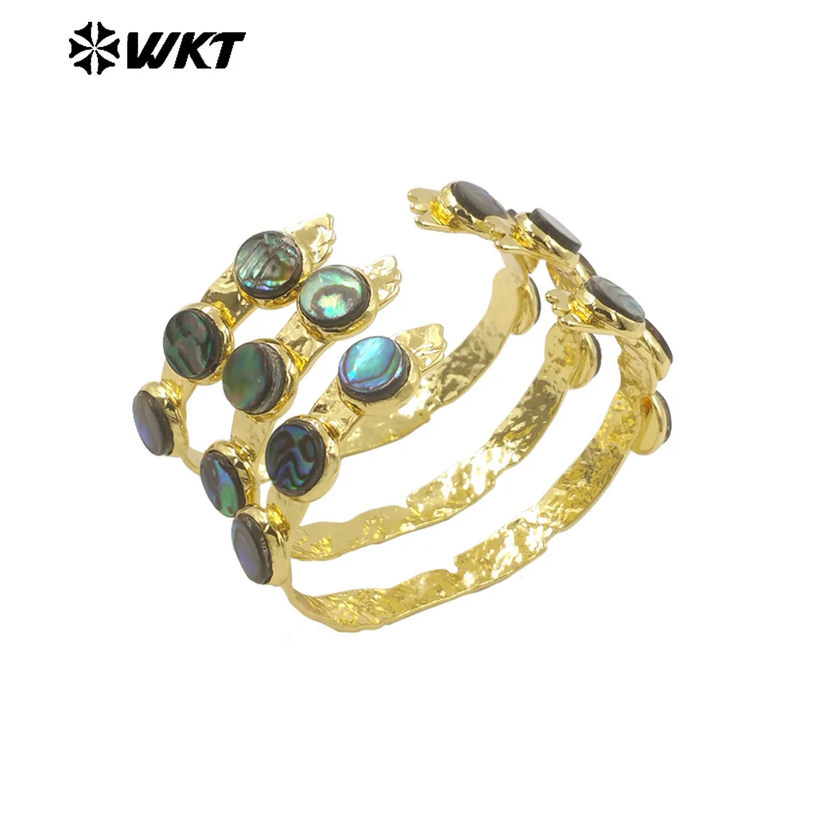 WT-B681 New Coming Niche-design Abalone Shell Bangle Can Be Adjustable With 18k Real Gold Plated For Women Daily Decoration
WT-B681 New Coming Niche-design Abalone Shell Bangle Can Be Adjustable With 18k Real Gold Plated For Women Daily Decoration
