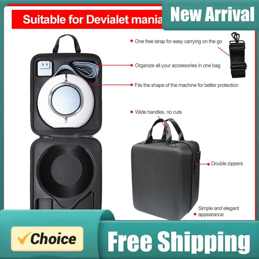 Portable Speaker Bag EVA Storage Bag Protective Waterproof Shockproof with Shoulder Strap for Devialet Mania Outdoor Speaker
Portable Speaker Bag EVA Storage Bag Protective Waterproof Shockproof with Shoulder Strap for Devialet Mania Outdoor Speaker