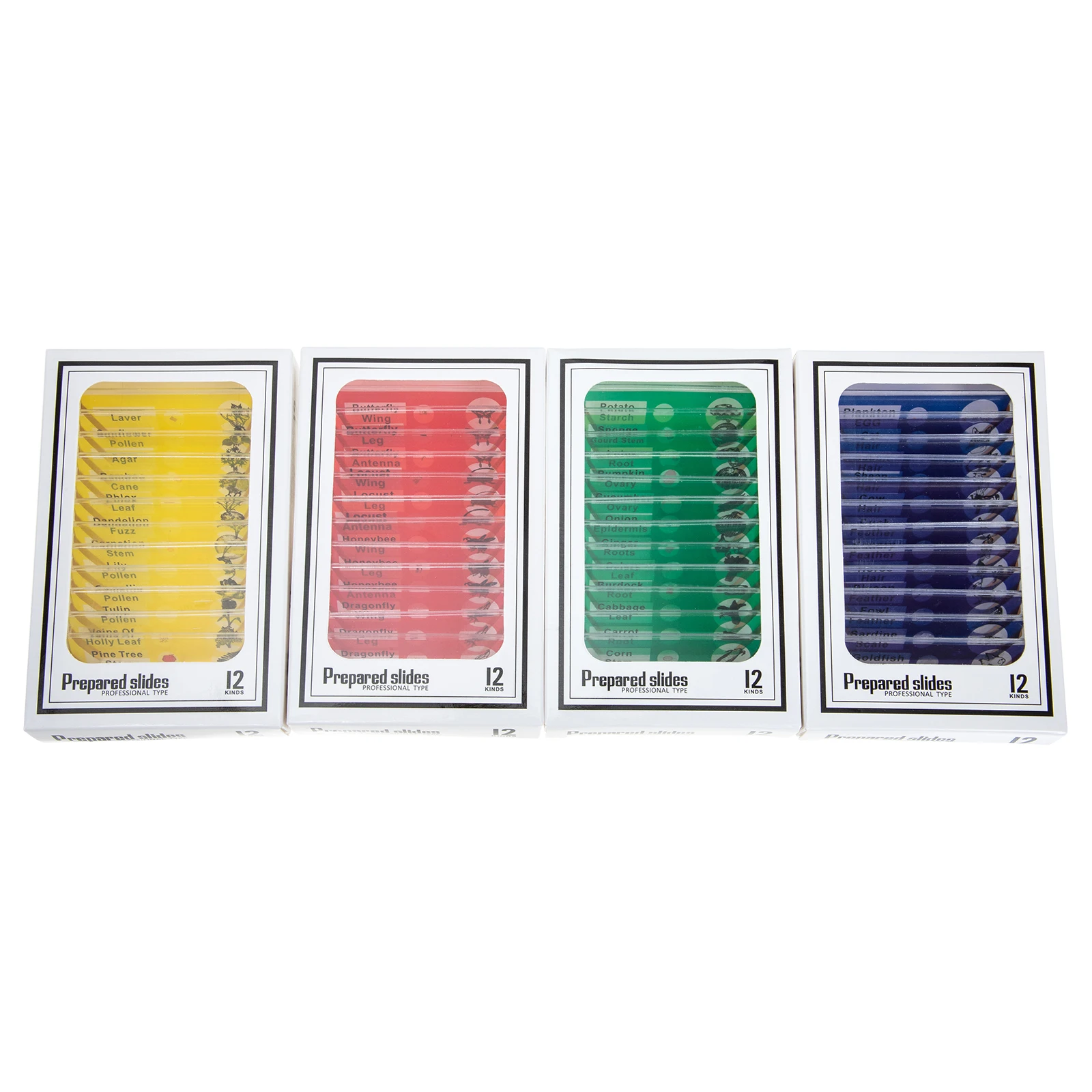 48pcs Microscope Slides Kit Kids Assorted Specimen Collection Prepared Samples ABS Plastic Clear Observation Biological
48pcs Microscope Slides Kit Kids Assorted Specimen Collection Prepared Samples ABS Plastic Clear Observation Biological