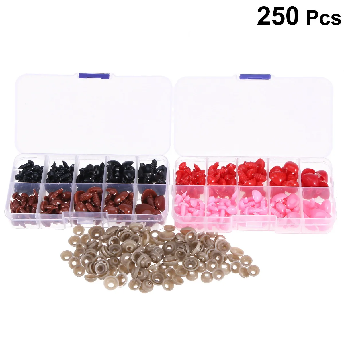250Pcs Plastic Nose Set Solid Triangle Craft Accessories for Crochet Knitting Amigurumi Bear Repair DIY Making
250Pcs Plastic Nose Set Solid Triangle Craft Accessories for Crochet Knitting Amigurumi Bear Repair DIY Making