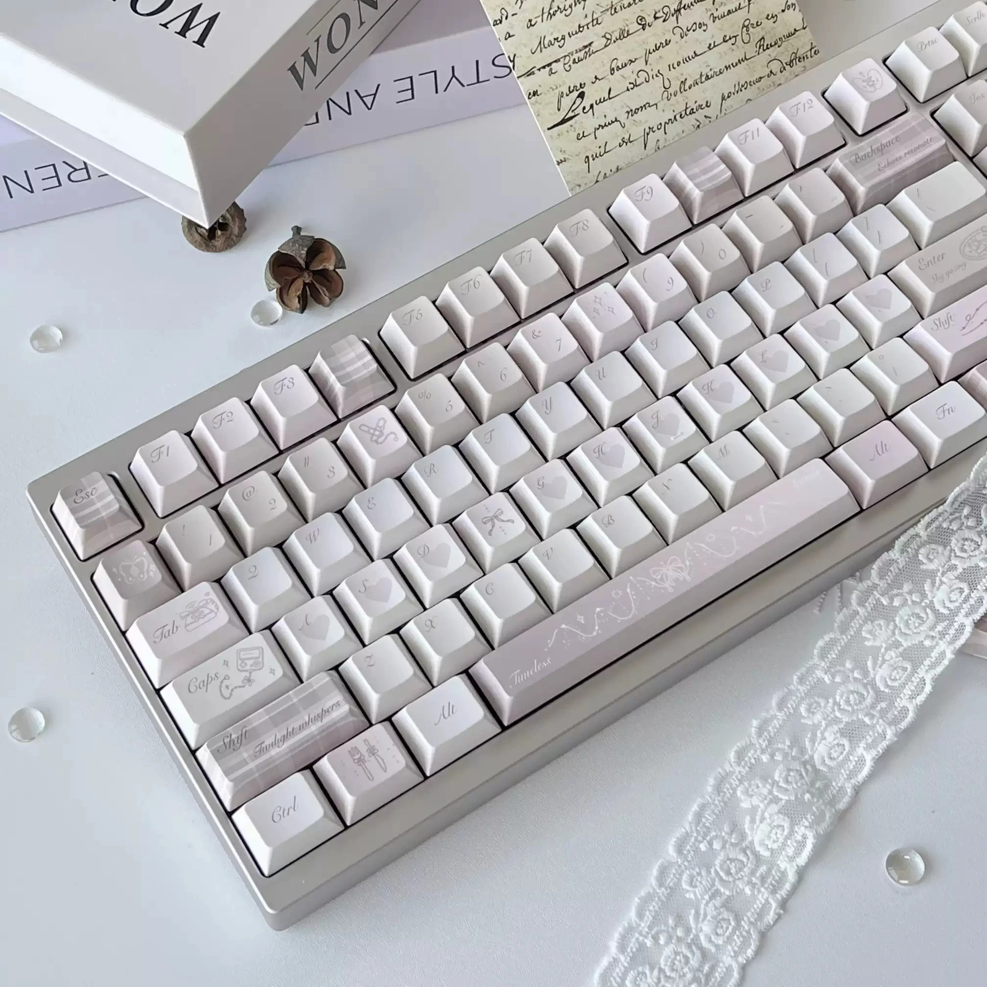 New Original Girl Keycaps 140 Key PBT Cherry Profile Customized Pink Keycaps Suitable for MX Switch Alice ISO Layout Keyboards
New Original Girl Keycaps 140 Key PBT Cherry Profile Customized Pink Keycaps Suitable for MX Switch Alice ISO Layout Keyboards