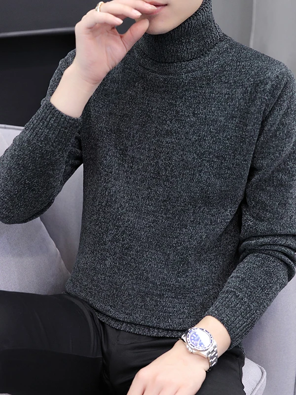 Мужской вязаный шерстяной свитер с высоким воротником, теплый однотонный зимний модный повседневный свитер из полиэфирного волокна, длинный топ све
Мужской вязаный шерстяной свитер с высоким воротником, теплый однотонный зимний модный повседневный свитер из полиэфирного волокна, длинный топ све