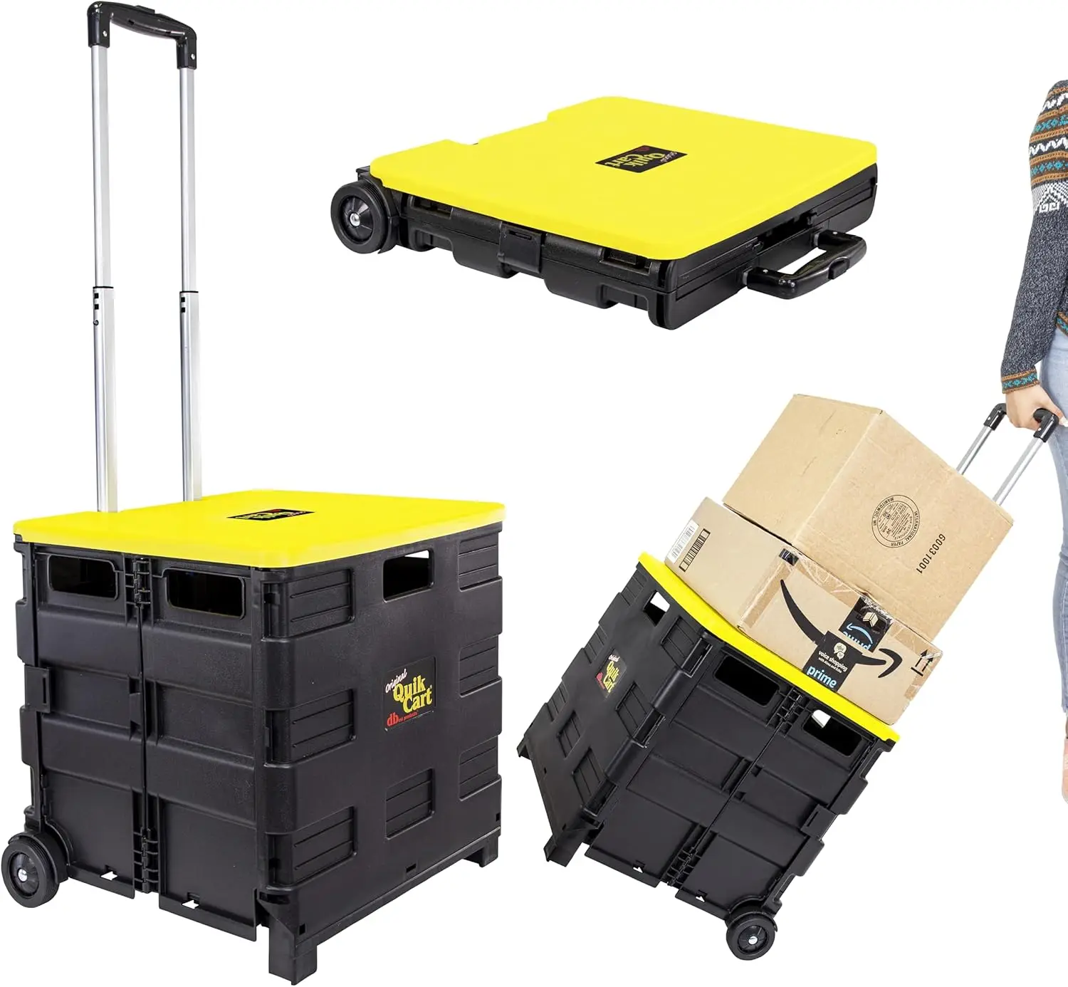 Collapsible Rolling Crate on Wheels 80 lbs Capacity Heavy Duty Plastic with Telescopic Handle for Teachers Tote Basket Canary
Collapsible Rolling Crate on Wheels 80 lbs Capacity Heavy Duty Plastic with Telescopic Handle for Teachers Tote Basket Canary