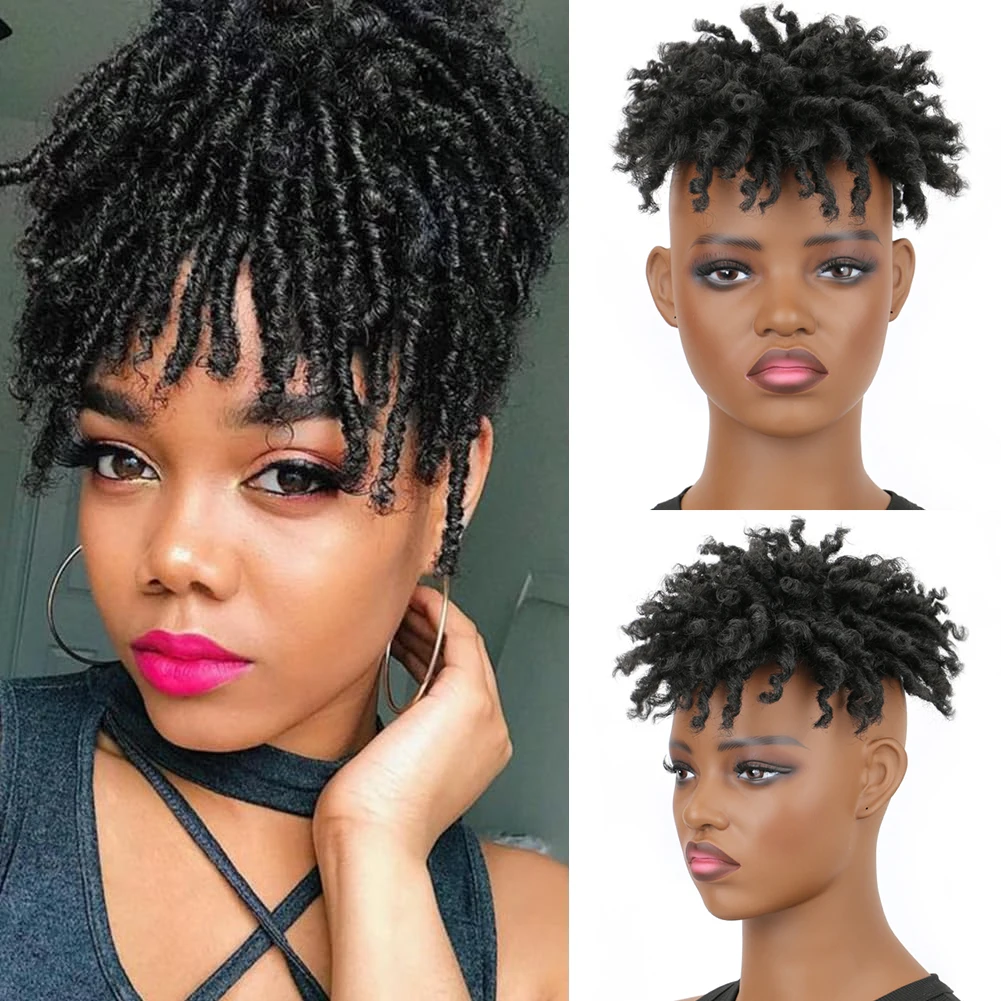 Dreadlock Hair Topper Wig With Clips In Short Dreadlocks Hair Toupee Afro Wigs For Women
Dreadlock Hair Topper Wig With Clips In Short Dreadlocks Hair Toupee Afro Wigs For Women