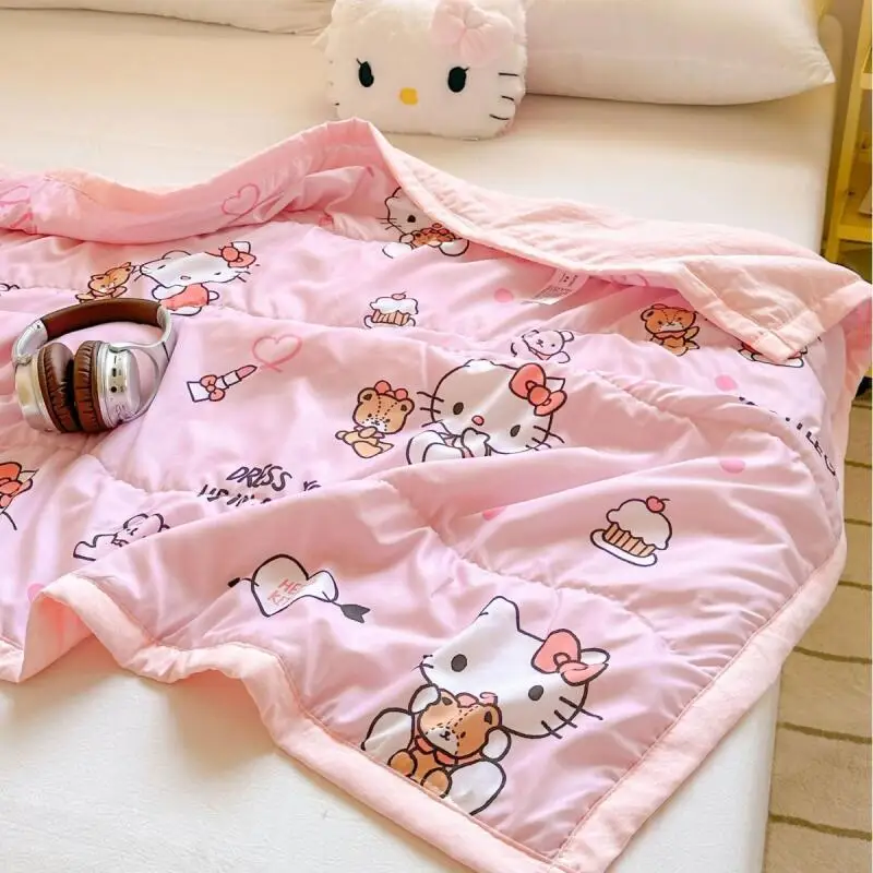 Child Summer Quilt Sanrio Cartoon Air Conditioning Blanket Hello Kitty Kuromi Summer Thin Quilt Cute Comfortable Children's Gift
Child Summer Quilt Sanrio Cartoon Air Conditioning Blanket Hello Kitty Kuromi Summer Thin Quilt Cute Comfortable Children's Gift