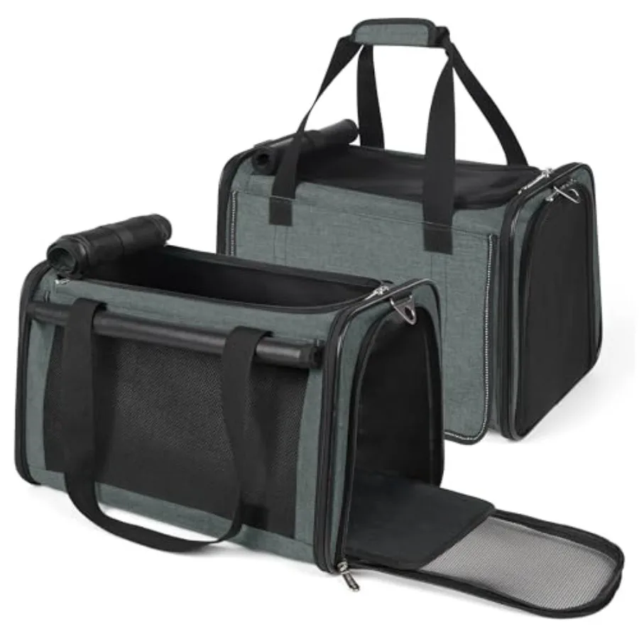 2 Packs 25 lbs Lightproof Soft Sided Pet Carrier for Large Cat and Small Dog Airline Approved Travel Bag Puppy Carriers with Si
2 Packs 25 lbs Lightproof Soft Sided Pet Carrier for Large Cat and Small Dog Airline Approved Travel Bag Puppy Carriers with Si
