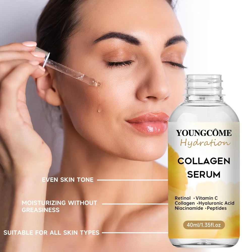 Collagen Face Serum skincare Facial Essence Liquid Firming Moisturizing Nourishing Facial Serum Skin Care Niacinamide
Collagen Face Serum skincare Facial Essence Liquid Firming Moisturizing Nourishing Facial Serum Skin Care Niacinamide