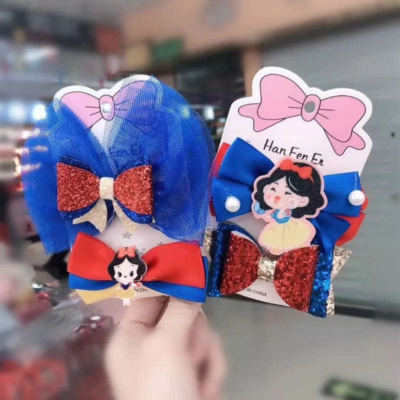 Snow White Hair Clip Cartoon Cute Characters Color Bow Mesh Set Children Girls Birthday Party Princess Series Hair Accessories
Snow White Hair Clip Cartoon Cute Characters Color Bow Mesh Set Children Girls Birthday Party Princess Series Hair Accessories