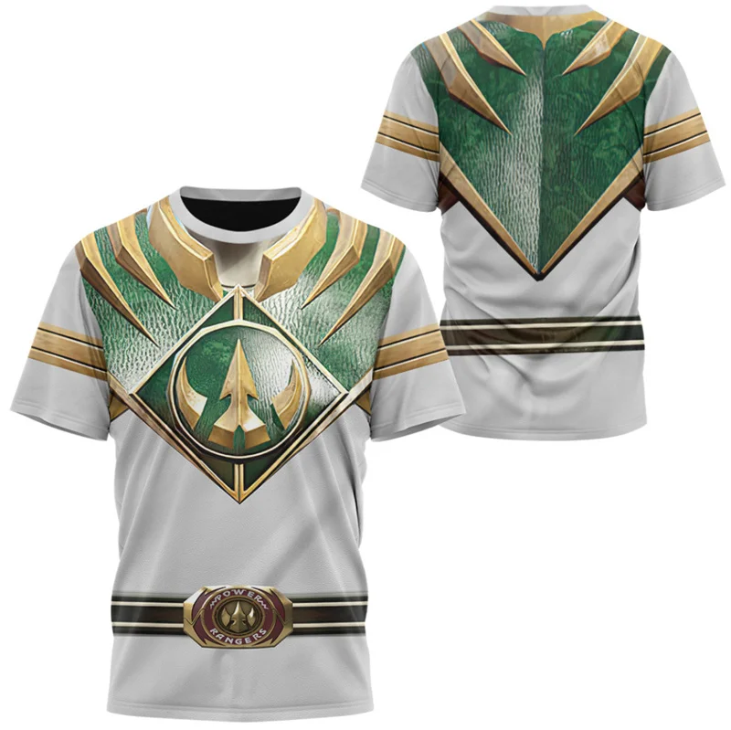 Animation Peripheral Power Rangers Extraordinary Marines 3D Printing Summer Casual Short Sleeve Loose Men's and Women's T-Shirts
Animation Peripheral Power Rangers Extraordinary Marines 3D Printing Summer Casual Short Sleeve Loose Men's and Women's T-Shirts