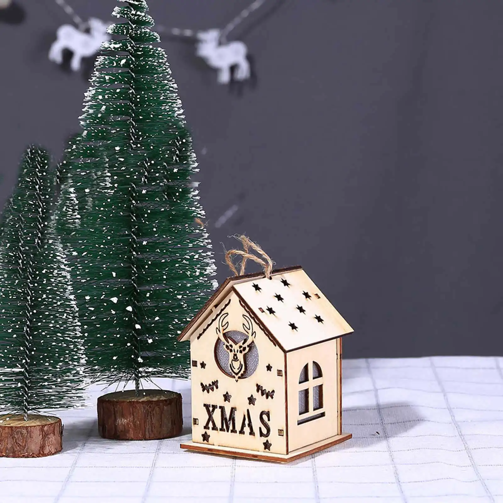 2 pcs Luminous Wooden Cabins Mini Glowing Pendants Non-Toxic Christmas Ornaments Room Decor Wooden Diy Props Scene
2 pcs Luminous Wooden Cabins Mini Glowing Pendants Non-Toxic Christmas Ornaments Room Decor Wooden Diy Props Scene