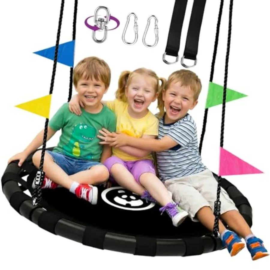 48 Inch Saucer Swing for and Adults 900lbs Weight Capacity Heavy Duty Tree Swing Sets for Backyard with 2 Hanging Straps Adjust
48 Inch Saucer Swing for and Adults 900lbs Weight Capacity Heavy Duty Tree Swing Sets for Backyard with 2 Hanging Straps Adjust