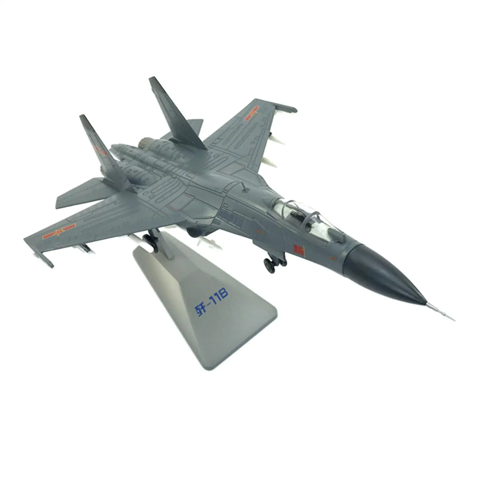 Diecast 1/72 Scale Aircraft J-11B Fighter with Dispaly Stand Diecast Model Plane for Adult Gifts Desktop Home Table Gifts
Diecast 1/72 Scale Aircraft J-11B Fighter with Dispaly Stand Diecast Model Plane for Adult Gifts Desktop Home Table Gifts