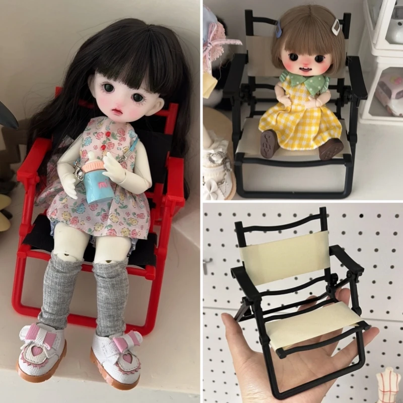1:6 Dollhouse Mini Folding Chair Furniture Model Leisure Outdoor Camping Chair Beach Chairs Doll House Decor Toy Accessories
1:6 Dollhouse Mini Folding Chair Furniture Model Leisure Outdoor Camping Chair Beach Chairs Doll House Decor Toy Accessories