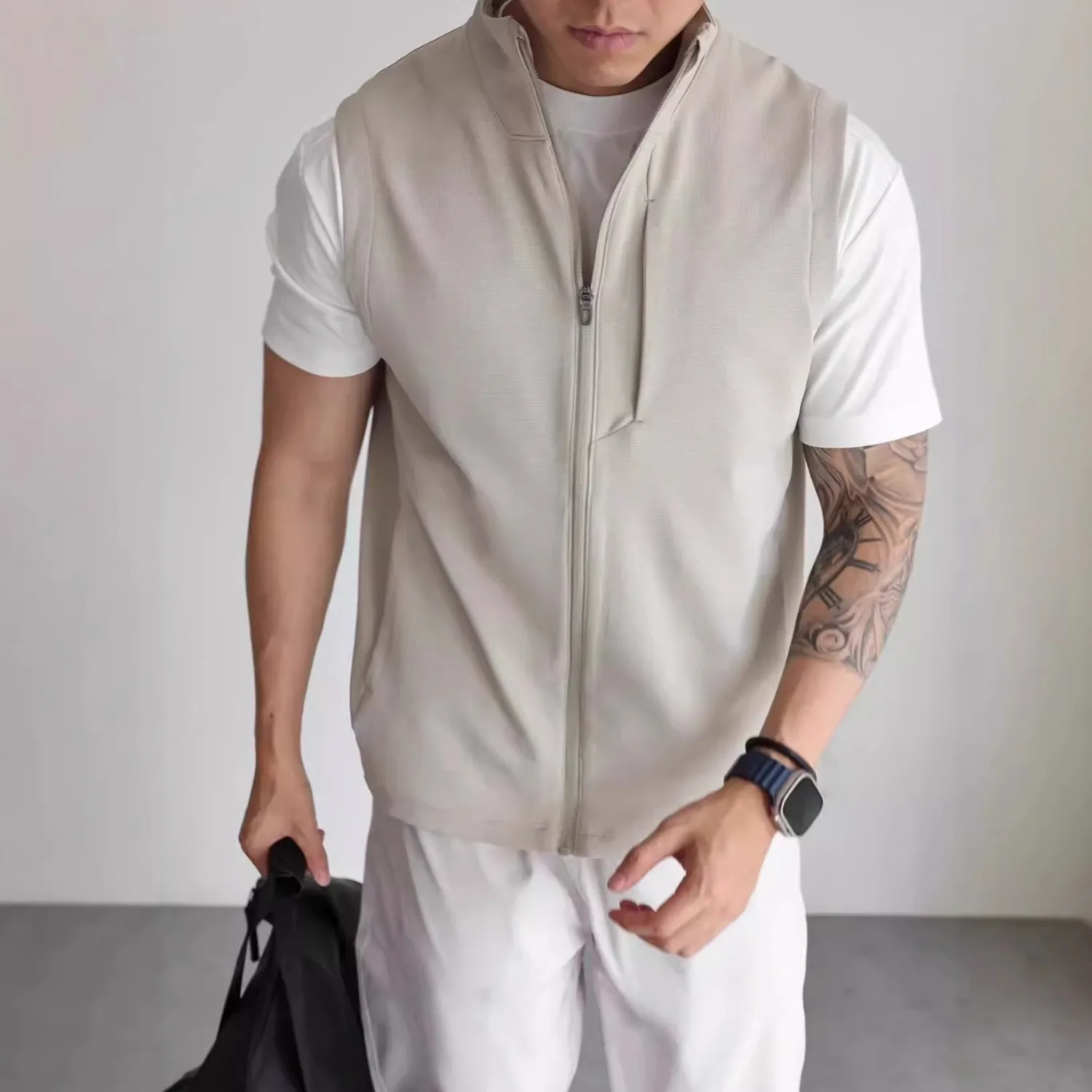 Summer Large Size 300 Pounds 2026 New Stand Collar Four Way Stretch Commute Zipper Vest Men Casual Outdoor Upper Apparel
Summer Large Size 300 Pounds 2026 New Stand Collar Four Way Stretch Commute Zipper Vest Men Casual Outdoor Upper Apparel