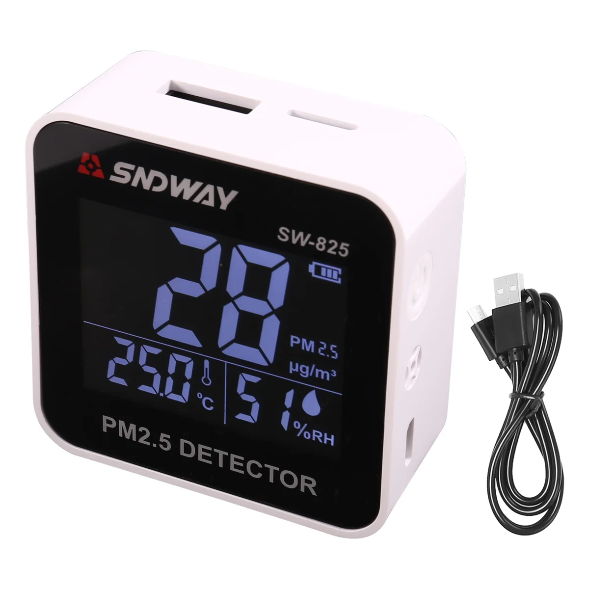 AB52 USB Charging PM 2.5 Detector SW-825 Sensor Meter Mini Portable Measuring Device Real Time Professional Air Monitoring
AB52 USB Charging PM 2.5 Detector SW-825 Sensor Meter Mini Portable Measuring Device Real Time Professional Air Monitoring
