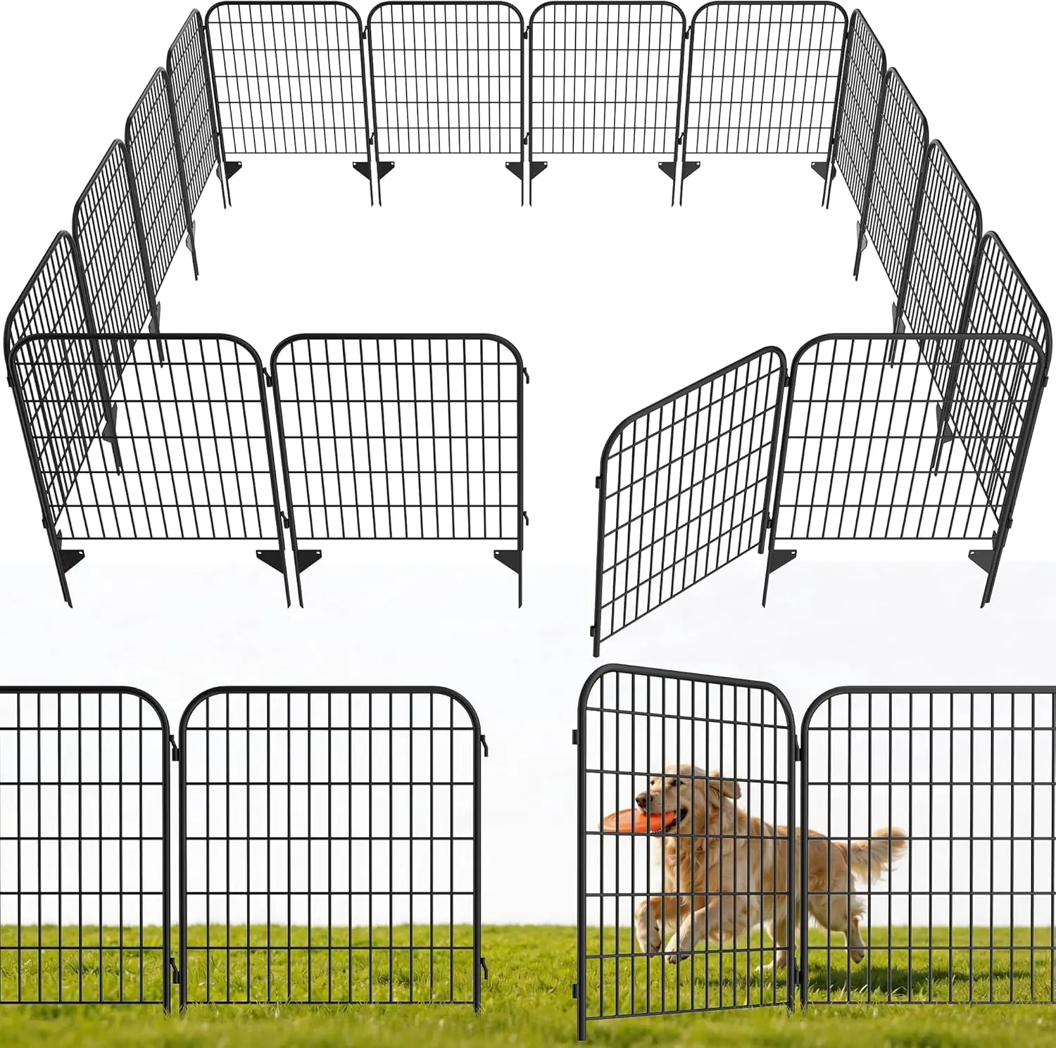 10-Panel 32in H x 25ft L No-Dig Dog Fence, Rustproof Metal Garden Barrier for Yard and Flower Beds
10-Panel 32in H x 25ft L No-Dig Dog Fence, Rustproof Metal Garden Barrier for Yard and Flower Beds