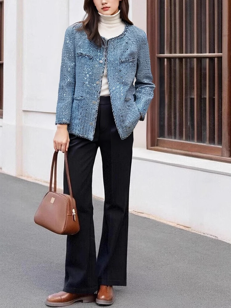 Romantic Tangmi Home High-End Sequin Denim Ele Ladylike Small Fraance Sle Jaet Women's New 2024 Cotton Jeans Fabric
Romantic Tangmi Home High-End Sequin Denim Ele Ladylike Small Fraance Sle Jaet Women's New 2024 Cotton Jeans Fabric