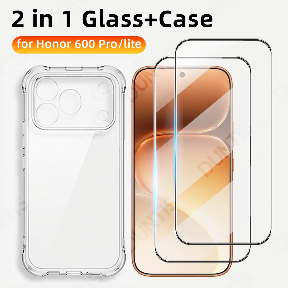 2 in 1 Screen Protector+TPU Case for Honor 600 Pro Lite 9H Tempered Glass & Clear Protective Cover Anti-Scratch Accessories
2 in 1 Screen Protector+TPU Case for Honor 600 Pro Lite 9H Tempered Glass & Clear Protective Cover Anti-Scratch Accessories