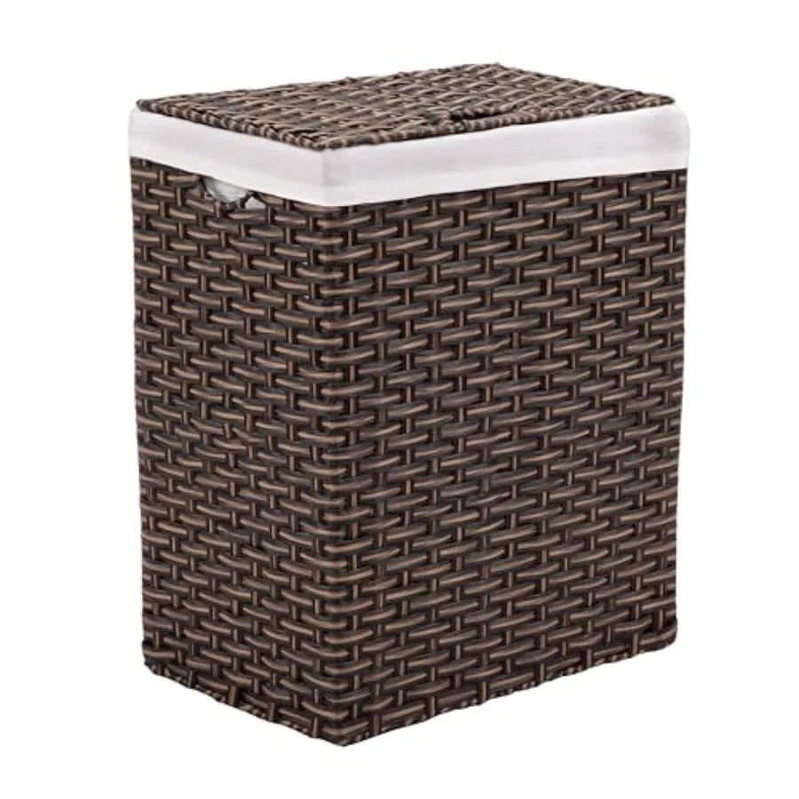 Premium Handwoven Portable Laundry Bin Basket with Carrying Handles, Household Storage for Clothes, Linens, Sheets,,Recgular
Premium Handwoven Portable Laundry Bin Basket with Carrying Handles, Household Storage for Clothes, Linens, Sheets,,Recgular