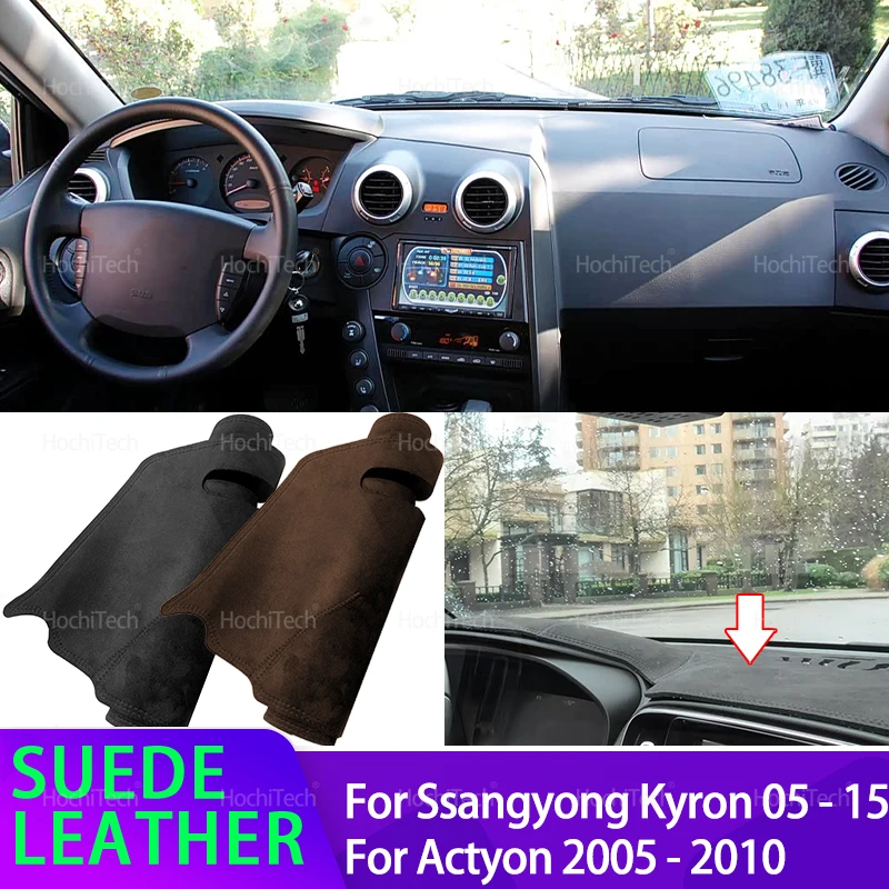 Car Dashmat Black/Brown Dashboard Cover for Actyon 2005-2010 Suede Leather Dash Mat Sunshade Pad for Ssangyong Kyron 2005-2015
Car Dashmat Black/Brown Dashboard Cover for Actyon 2005-2010 Suede Leather Dash Mat Sunshade Pad for Ssangyong Kyron 2005-2015