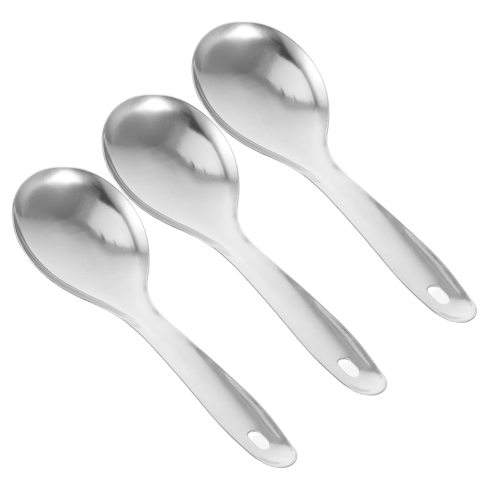 3pcs Stainless Steel Rice Spoon Non-stick Kitchen Utensils Lightweight Carry Humanized Handle Essential Tool
3pcs Stainless Steel Rice Spoon Non-stick Kitchen Utensils Lightweight Carry Humanized Handle Essential Tool