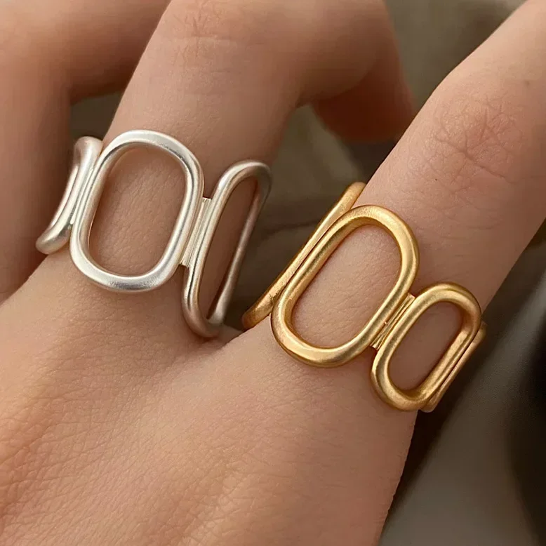 Real 925 Sterling Silver Minimalist Hollow Geometric Rings for Women Trendy Fine Jewelry Adjustable Personality Accessories
Real 925 Sterling Silver Minimalist Hollow Geometric Rings for Women Trendy Fine Jewelry Adjustable Personality Accessories